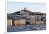 France, Bouches Du Rhone, Marseille. View Overlooking Vieux Port-Kevin Oke-Framed Photographic Print