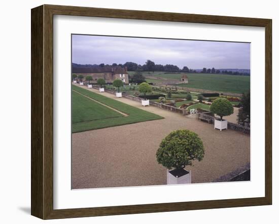 France, Bourgogne, Surroundings of Palinges, Castle of Digoine, Orange Grove-null-Framed Giclee Print