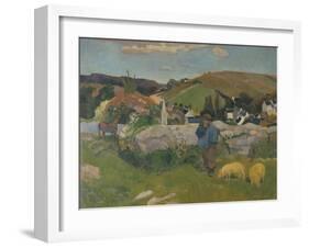 France, Breton Landscape, 1888-null-Framed Giclee Print