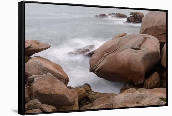 France, Brittany, C™tes-D'Armor, C™te De Granit Rose, Ploumanac'H-Andreas Keil-Framed Stretched Canvas