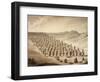 France, Brittany, Carnac, View of the Aligned Megaliths, Watercolor by Francois Debret-null-Framed Giclee Print