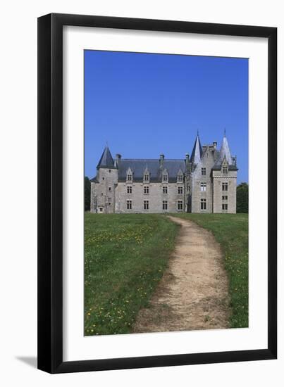 France, Brittany, Chateau De La Motte Beaumanoir-null-Framed Giclee Print