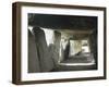 France, Brittany, Esse Department, La Roche-Aux-Fees, Megalithic Monument, Interior of Dolmen-null-Framed Giclee Print