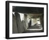 France, Brittany, Esse Department, La Roche-Aux-Fees, Megalithic Monument, Interior of Dolmen-null-Framed Giclee Print