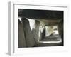 France, Brittany, Esse Department, La Roche-Aux-Fees, Megalithic Monument, Interior of Dolmen-null-Framed Giclee Print