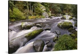 France, Brittany, Finistre, Valle D'Ell, Les Roches Du Diables, Devil's Rocks-Andreas Keil-Stretched Canvas