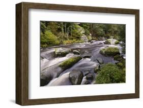 France, Brittany, Finistre, Valle D'Ell, Les Roches Du Diables, Devil's Rocks-Andreas Keil-Framed Photographic Print