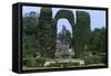 France, Brittany, Garden of 18th Century Caradeuc Castle-null-Framed Stretched Canvas