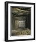 France, Brittany, Gavrinis Island, Megalithic Cairn, Interior of Megalith, Ornamented Granite Slabs-null-Framed Giclee Print