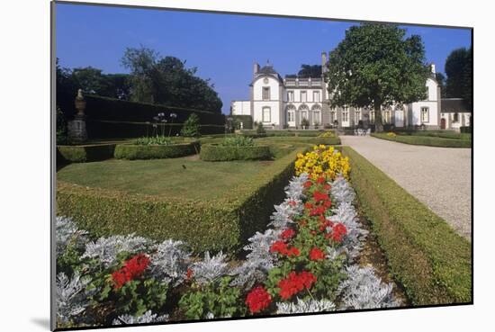 France, Brittany, Ille-Et-Vilaine, Pleurtuit, Gardens of 18th Century Montmarin Castle-null-Mounted Giclee Print