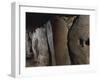 France, Brittany, Island of Gavrinis, Interior of Megalithic Monument with Spiral Engravings-null-Framed Giclee Print