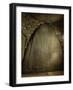 France, Brittany, Locmariaquer Megalithic Site, Interior of Dolmen with Table Des Marchands-null-Framed Giclee Print