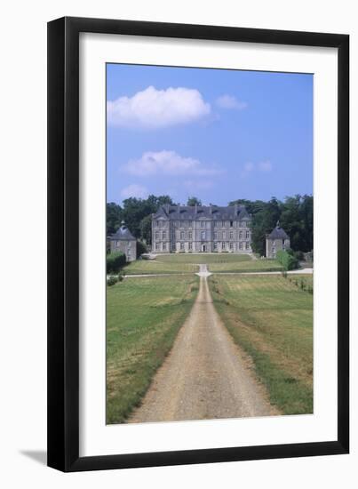 France, Brittany, Morbihan, Fortress and Garden of 18th Century Loyat Castle-null-Framed Giclee Print