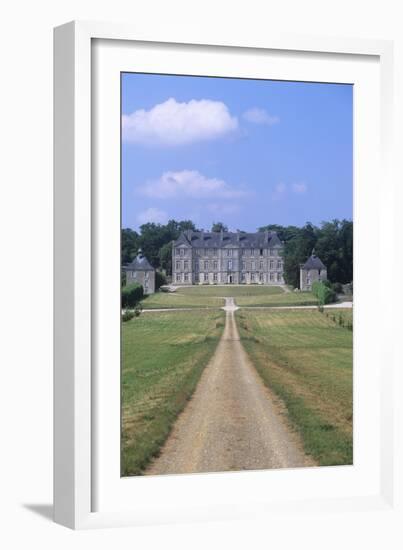 France, Brittany, Morbihan, Fortress and Garden of 18th Century Loyat Castle-null-Framed Giclee Print