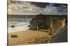 France, Brittany, Morbihan, Peninsula Quiberon, Rock Gatein the C™te Sauvage-Andreas Keil-Stretched Canvas