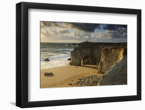 France, Brittany, Morbihan, Peninsula Quiberon, Rock Gatein the C™te Sauvage-Andreas Keil-Framed Photographic Print