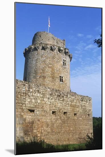 France, Brittany, Ruins of 13th Century Castle of Tonquédec-null-Mounted Giclee Print