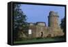 France, Brittany, Ruins of 13th Century Castle of Tonquédec-null-Framed Stretched Canvas