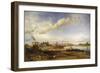 France, Burgundy, Chalon-Sur-Saone, View in 1837-Eugene Flandin-Framed Giclee Print