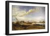 France, Burgundy, Chalon-Sur-Saone, View in 1837-Eugene Flandin-Framed Giclee Print