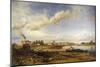 France, Burgundy, Chalon-Sur-Saone, View in 1837-Eugene Flandin-Mounted Giclee Print