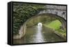 France, Burgundy, Nievre. Approaching Pont Port Brule, La Collancelle-Kevin Oke-Framed Stretched Canvas