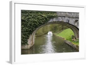 France, Burgundy, Nievre. Approaching Pont Port Brule, La Collancelle-Kevin Oke-Framed Photographic Print