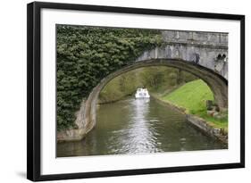 France, Burgundy, Nievre. Approaching Pont Port Brule, La Collancelle-Kevin Oke-Framed Photographic Print