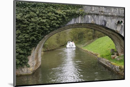 France, Burgundy, Nievre. Approaching Pont Port Brule, La Collancelle-Kevin Oke-Mounted Photographic Print