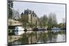 France, Burgundy, Nievre. Boats on the Nivernais Canal-Kevin Oke-Mounted Photographic Print