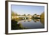 France, Burgundy, Nievre. Bridge Leading into Cercy La Tour-Kevin Oke-Framed Photographic Print