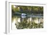 France, Burgundy, Nievre, Cercy La Tour. Canal Boat at the Dock-Kevin Oke-Framed Photographic Print