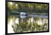 France, Burgundy, Nievre, Cercy La Tour. Canal Boat at the Dock-Kevin Oke-Framed Photographic Print