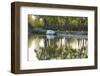 France, Burgundy, Nievre, Cercy La Tour. Canal Boat at the Dock-Kevin Oke-Framed Photographic Print