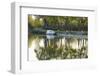 France, Burgundy, Nievre, Cercy La Tour. Canal Boat at the Dock-Kevin Oke-Framed Photographic Print