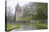 France, Burgundy, Nievre, Chatillon En Bazois. Old Stone Tower-Kevin Oke-Stretched Canvas