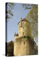 France, Burgundy, Nievre. Promenade Des Remparts, Gauguin Tower-Kevin Oke-Stretched Canvas