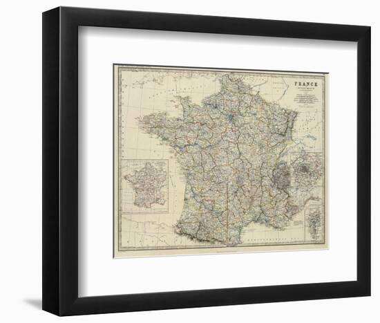 France, c.1861-Alexander Keith Johnston-Framed Art Print