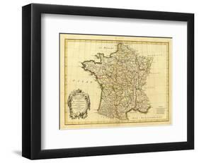 France, carte generale, c.1786-Rigobert Bonne-Framed Art Print