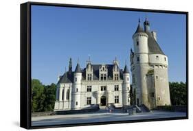 France, Centre, Indre-Et-Loire, Chateau De Chenonceau.-Amar Grover-Framed Stretched Canvas