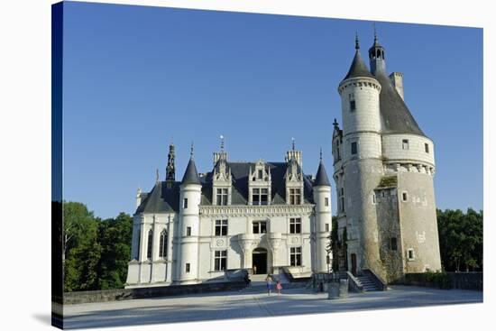 France, Centre, Indre-Et-Loire, Chateau De Chenonceau.-Amar Grover-Stretched Canvas