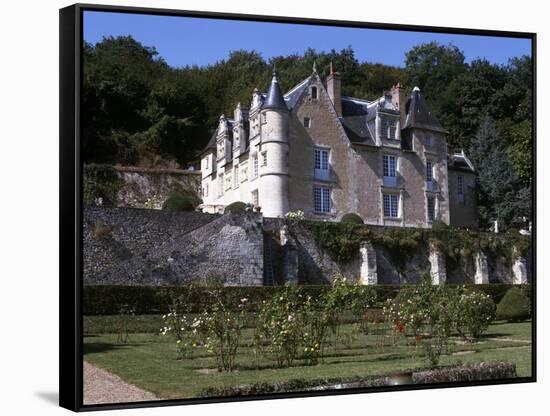 France, Centre, Indre-Et-Loire, Reugny, Chateau De La Côte-null-Framed Stretched Canvas