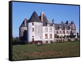 France, Centre, Indre-Et-Loire, Sonzay, La Motte Castle-null-Framed Stretched Canvas