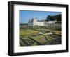 France, Centre, Villandry Castle, View with Renowned 16th Century French Gardens-null-Framed Giclee Print