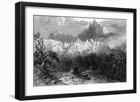 France Chamonix-WH Bartlett-Framed Art Print