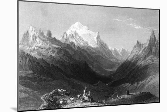 France Chamonix-WH Bartlett-Mounted Art Print