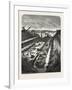 France: Changing the Course of the Seine, View at the Head of the Cut, 1880 1881-null-Framed Giclee Print
