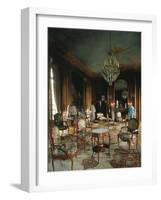 France, Chateau De Beaumesnil, Salon Interior-null-Framed Giclee Print