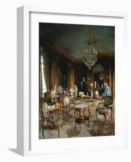 France, Chateau De Beaumesnil, Salon Interior-null-Framed Giclee Print