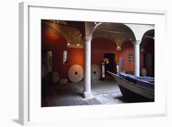 France, Chateau De Cagnes-Sur-Mer, Lower Gallery-null-Framed Giclee Print